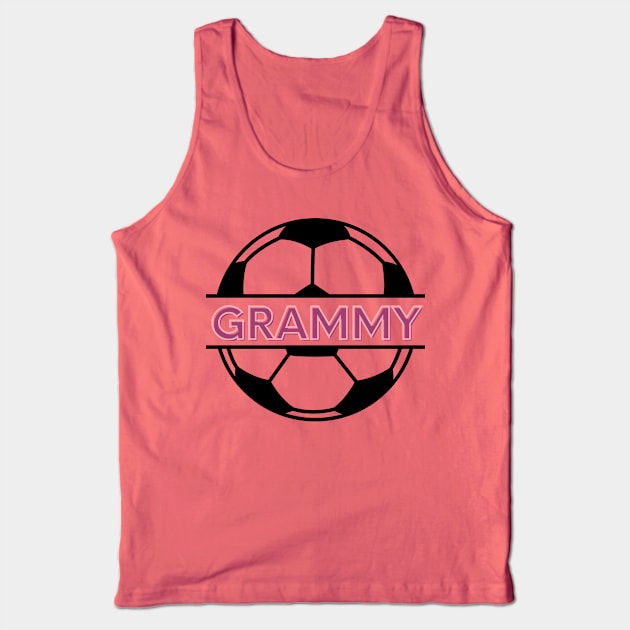 Soccer Grammy Tank Top by Sport-tees by Marino's